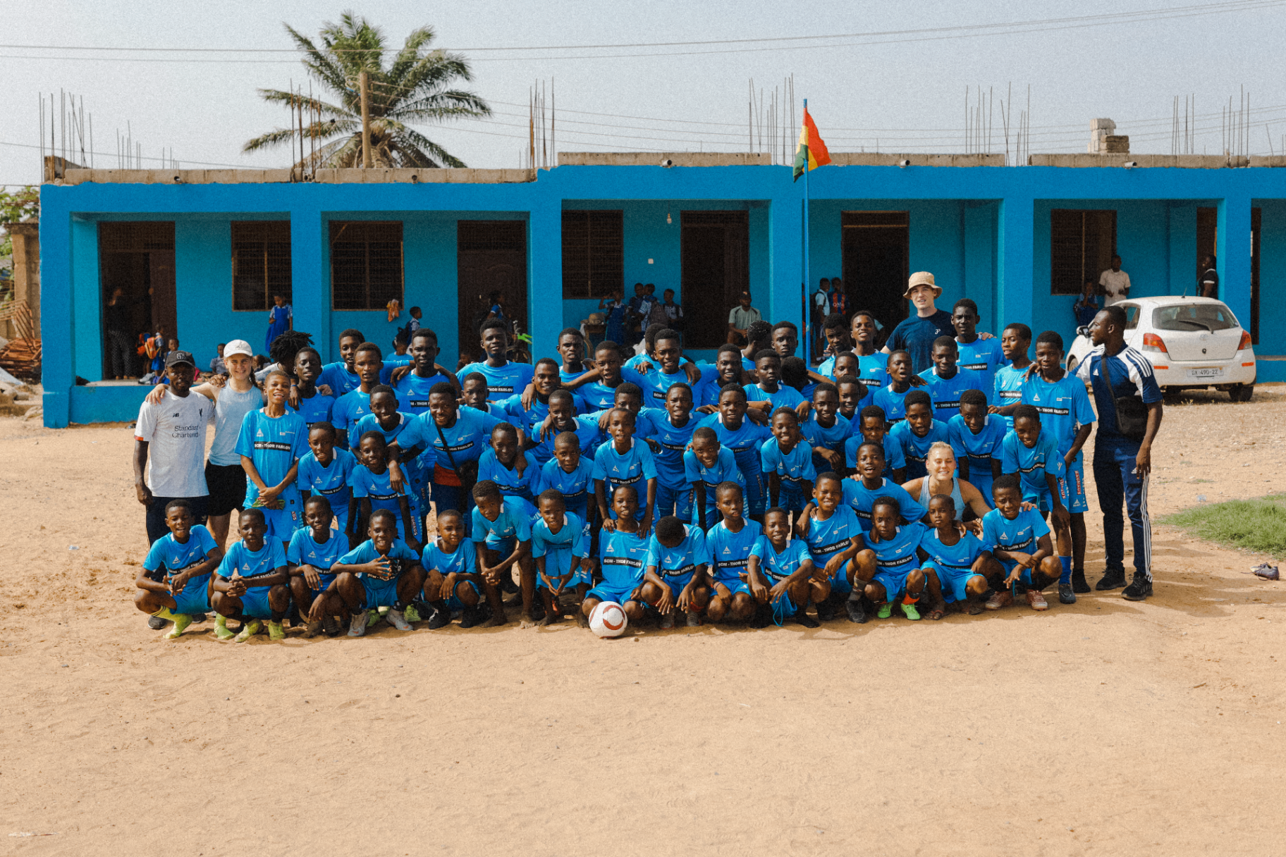 SCM youth football team group photo